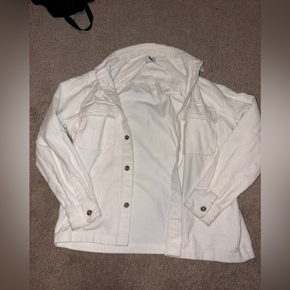 H&M White Utility Jacket for Women